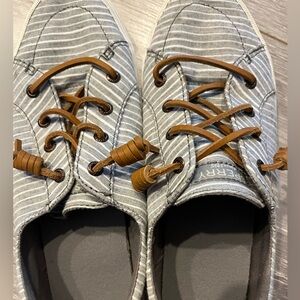 Sperry top sider women’s canvas striped boat shoe